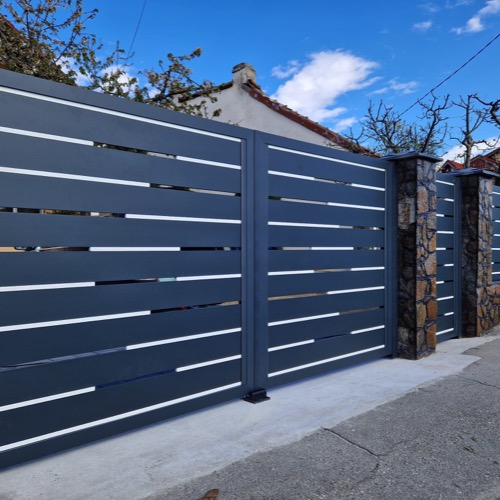 Alu Zaun - RAL 7016/9006